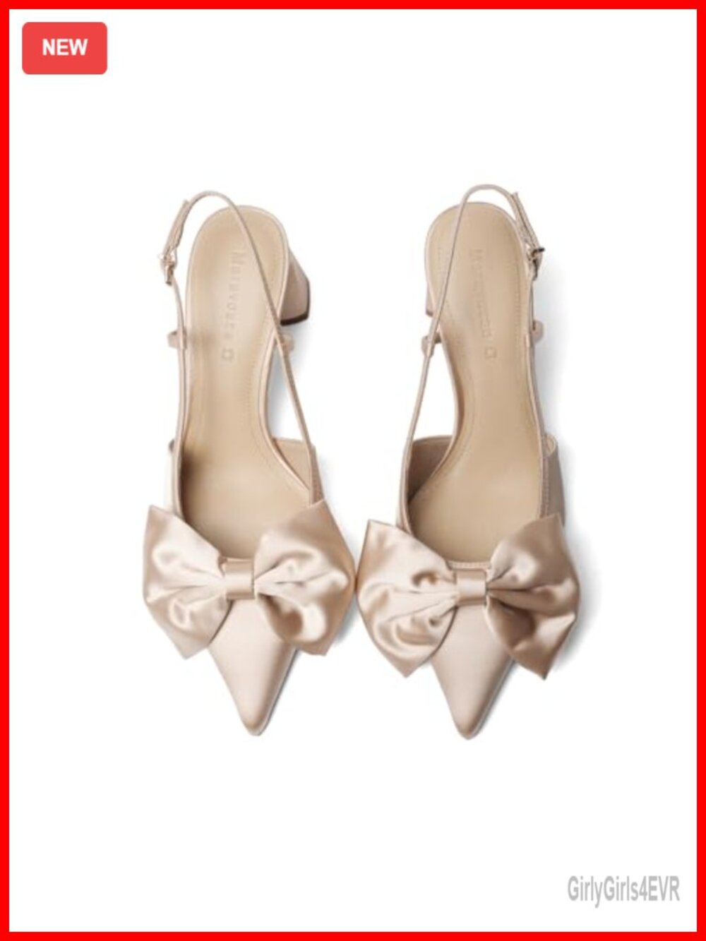 Satin Pointed Toe Bow Slingback Block Heel Pumps Wedding